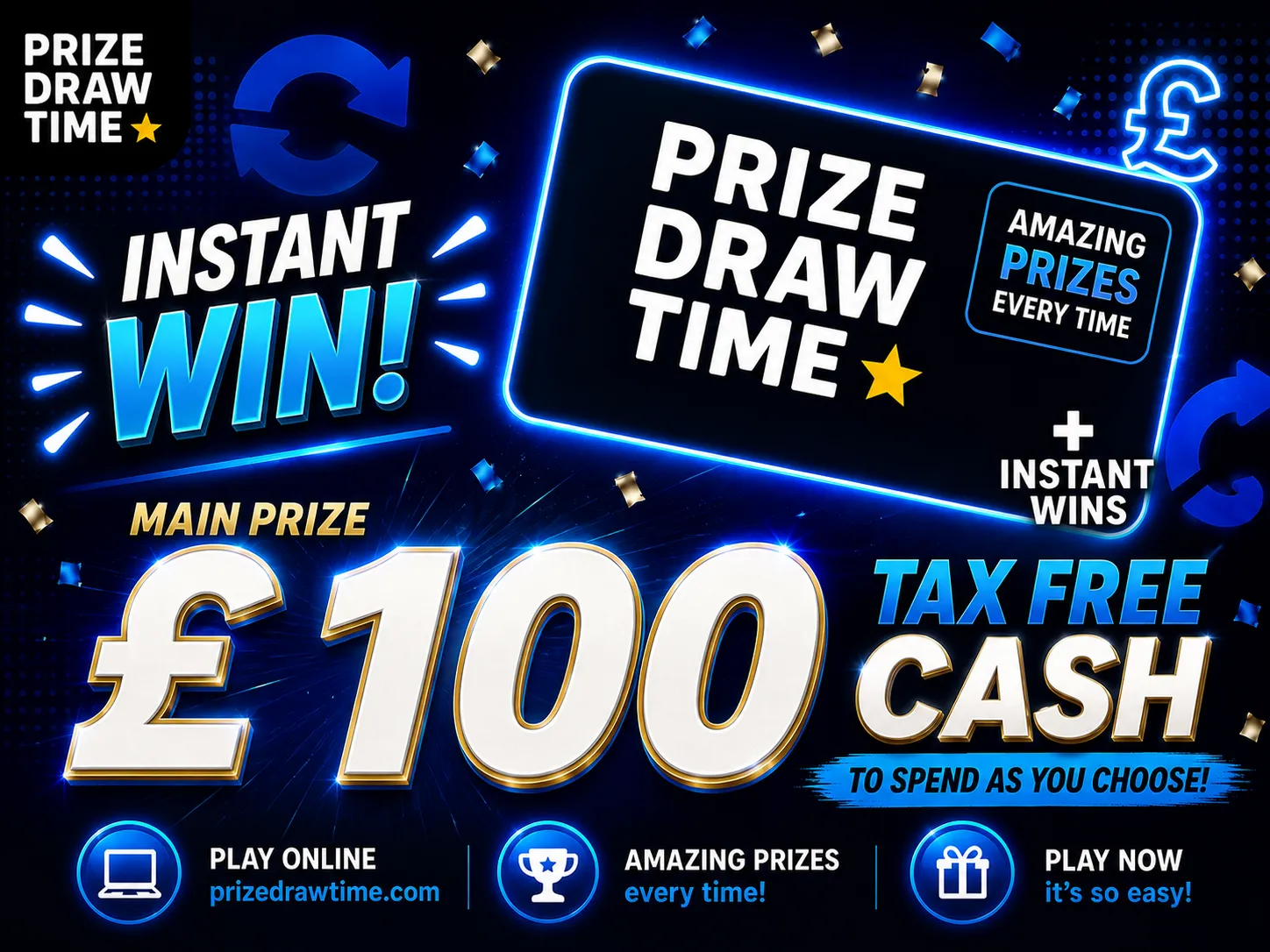 £100.00 in tax free cash