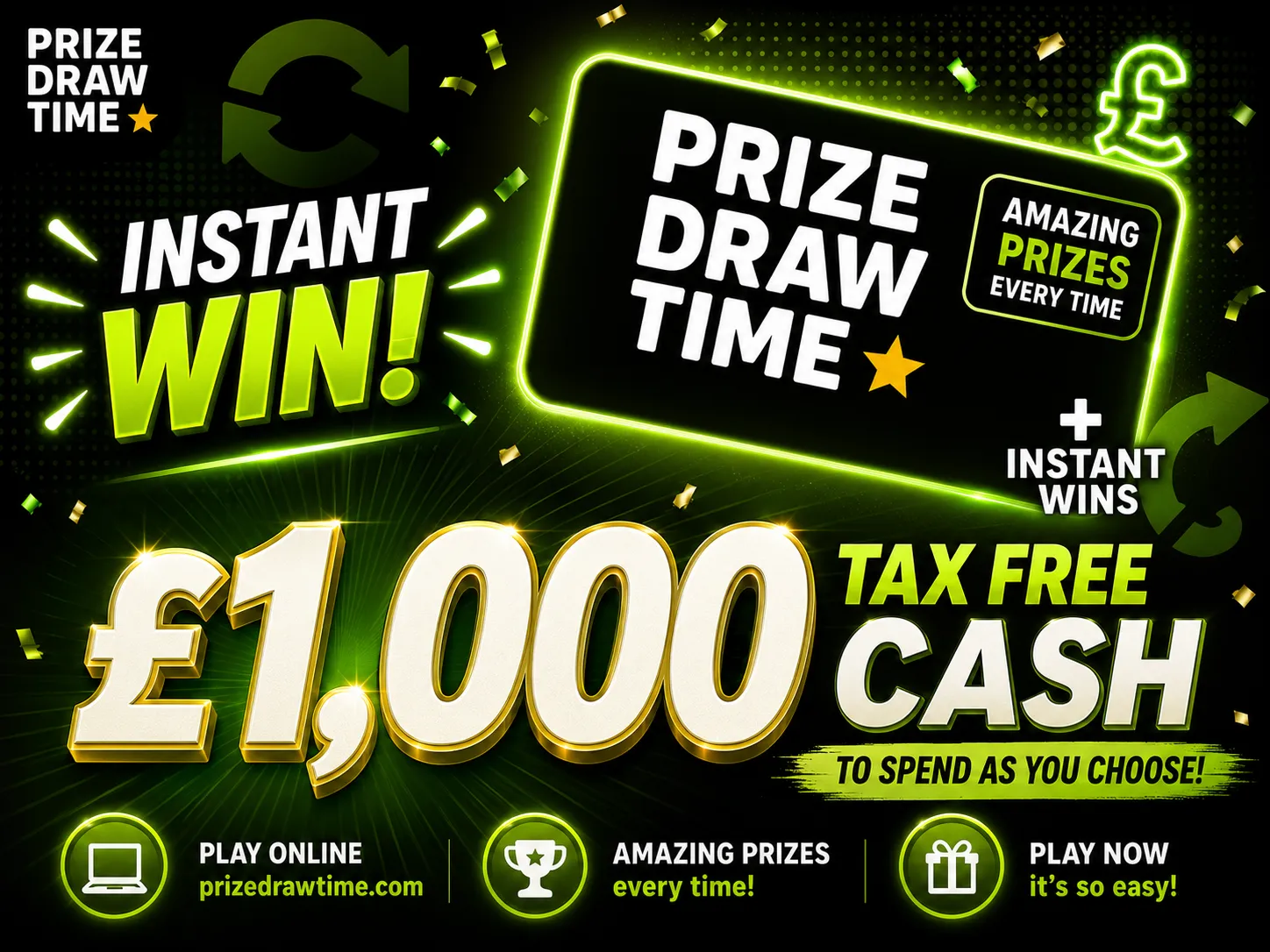 £1,000.00 in tax free cash