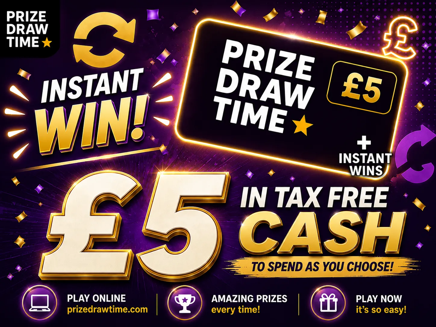£5.00 in tax free cash