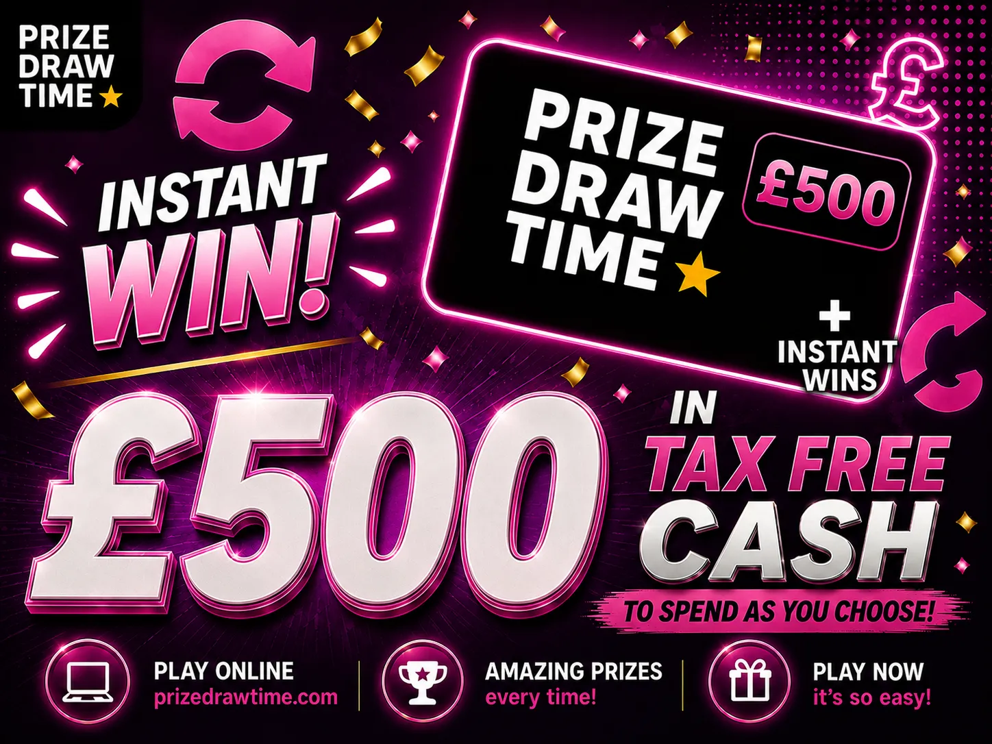 £500.00 in tax free cash