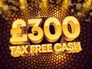 Low odds - Win £300 tax free cash for just £1.49