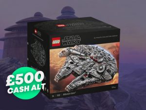 Low odds LEGO Star Wars Ultimate Collector Series Millennium Falcon or £500 in tax free cash!