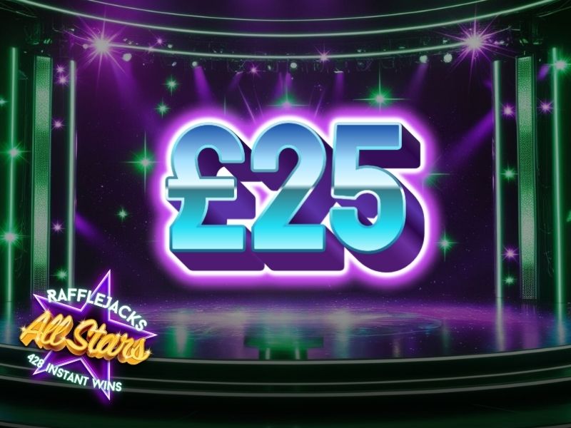 Prize draw time All Stars - 428 instant wins - £2,000 in prizes & £250 end prize