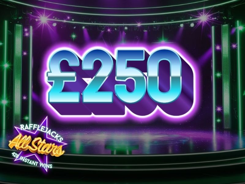 Prize draw time All Stars - 428 instant wins - £2,000 in prizes & £250 end prize