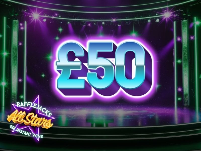 Prize draw time All Stars - 428 instant wins - £2,000 in prizes & £250 end prize