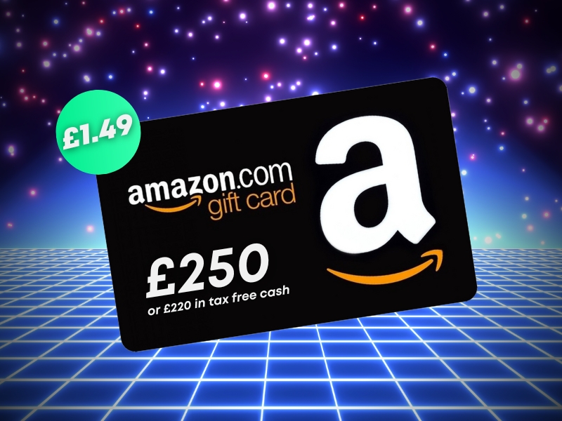Win a £250 Amazon Voucher or £220 tax free cash for just £1.49