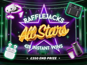 Prize draw time All Stars - 428 instant wins - £2,000 in prizes & £250 end prize