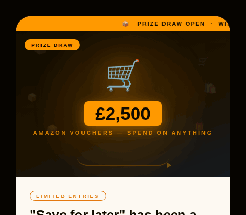 Win £300 Amazon voucher
