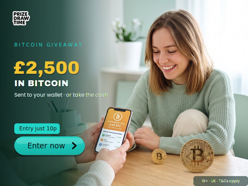 £2.5k worh of crypto for you to play with!