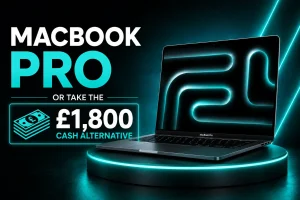 Win an Apple MacBook Pro or take the £1,800 cash alternative!